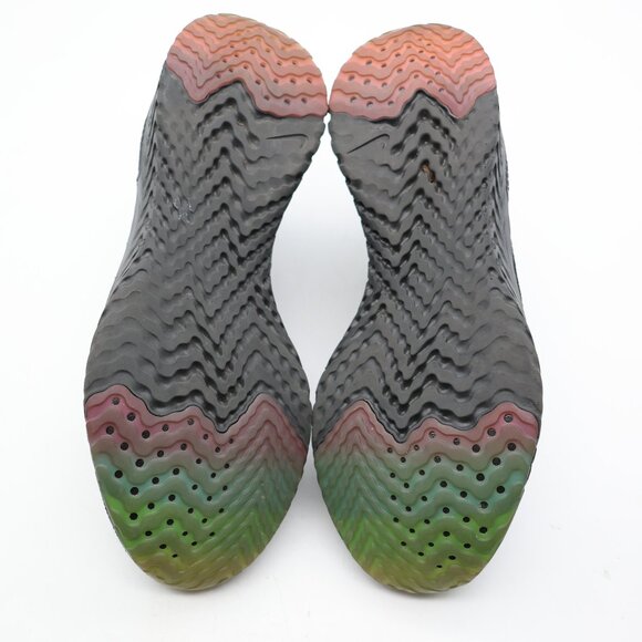 Nike Epic React Flyknit Be True Men's Size 10 Black Rainbow Sneakers AR3772-001 - Picture 7 of 9